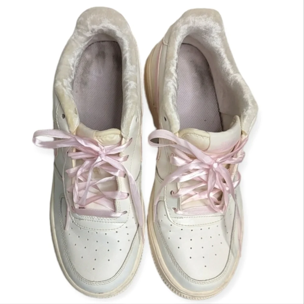 Nike Air Force 1 Sail Arctic Pink Girl's Size 7  Style# 314219-130 Pink & Cream